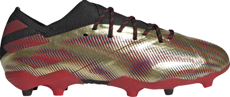 حذاء Adidas Nemeziz Messi.1 FG J 'Tension Tape - Gold Metallic' باللون الذهبي