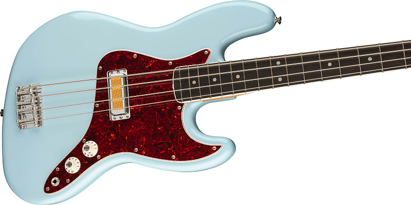 Fender Gold Foil Jazz Bass 4-string Bass Guitar - Sonic Blue Gold Foil Jazz Bass 4-string Bass Guitar