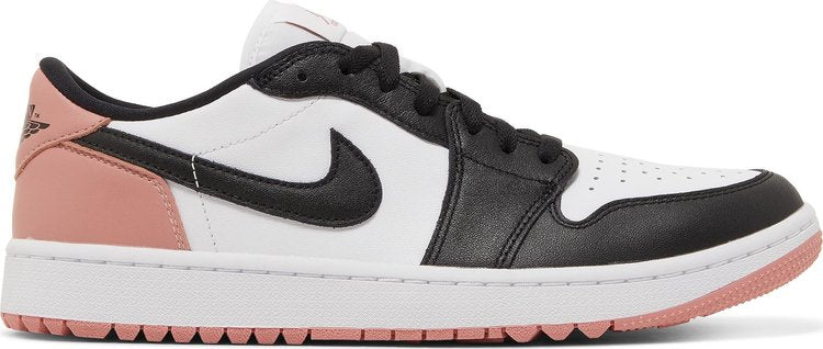 Air Jordan 1 Low Golf Rust Pink Cleats, White