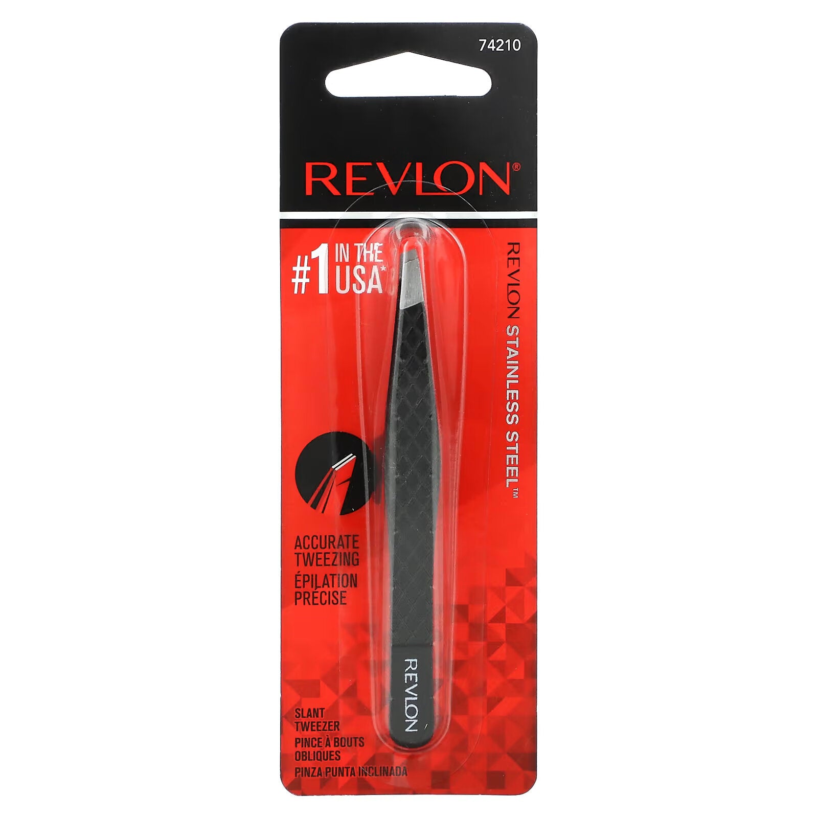 Revlon, Expert Tweezers with Beveled Tips, 1 Piece.