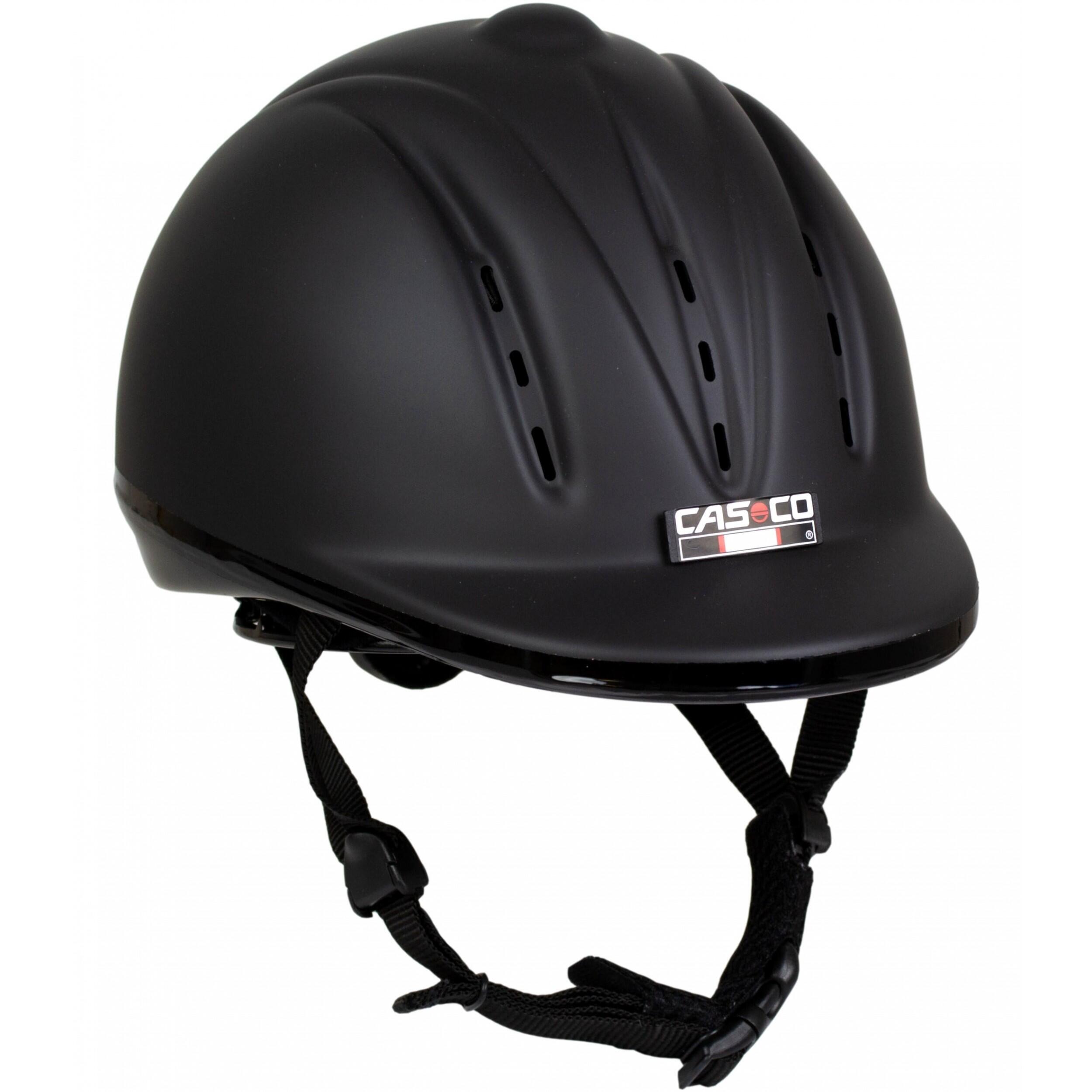 Matte Casco Youngster riding helmet, black