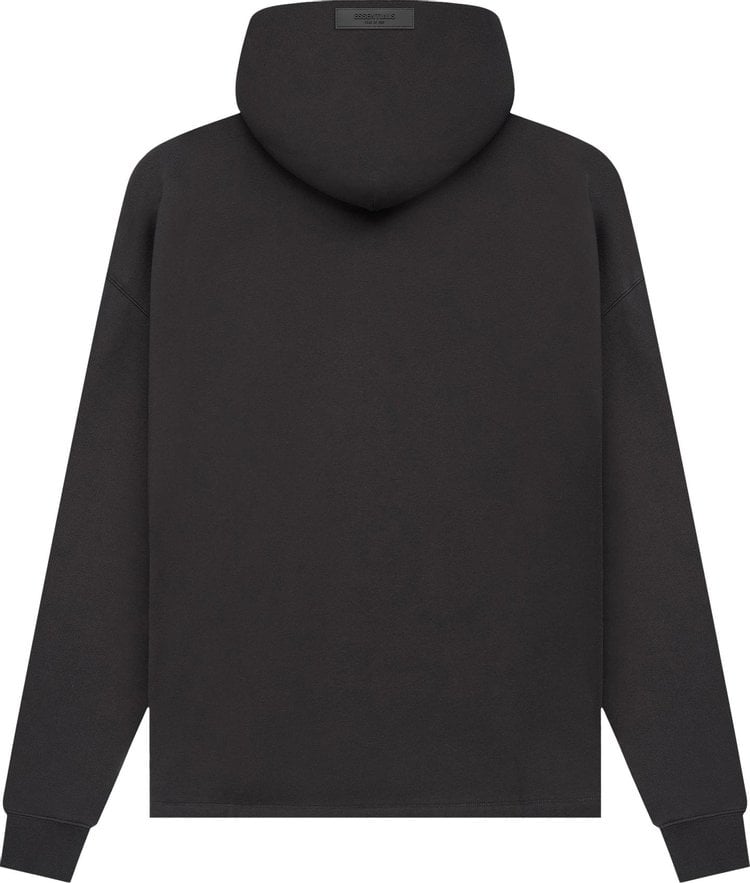 Fear of God Essentials Relaxed Hoodie 'Iron', black