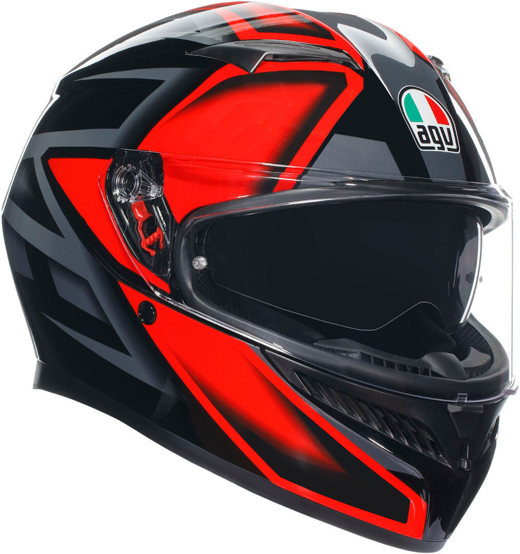 AGV K3 Compound Helmet, Black/Red