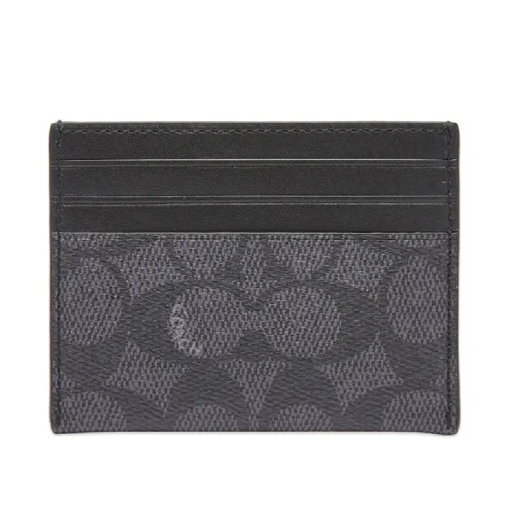 Coach Graphic Card Holder, Black