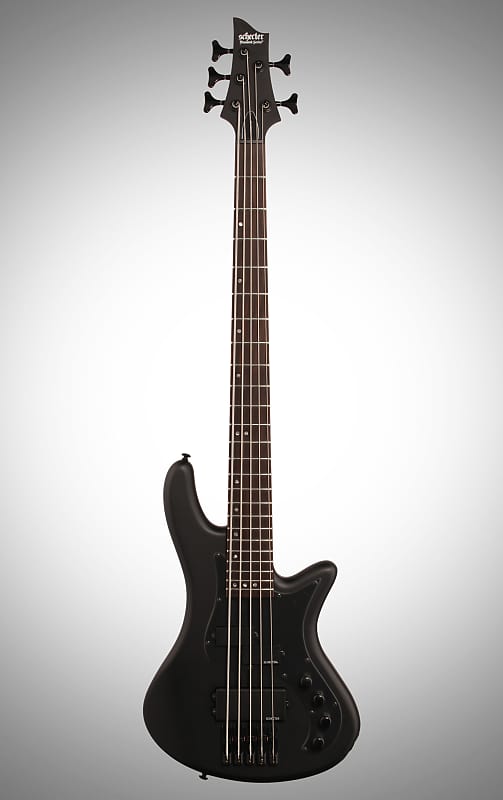 Bass guitar Schecter Stiletto Stealth-5, 5 strings, matte black 2523