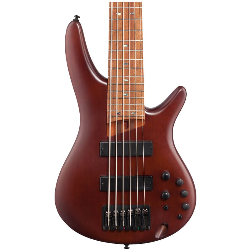 Ibanez SR506E SR Standard Series 6-String Bass, Brown Mahogany