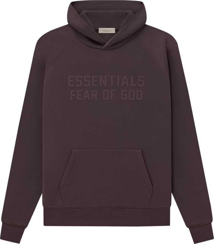 Fear of God Essentials Hoodie 'Plum', brown