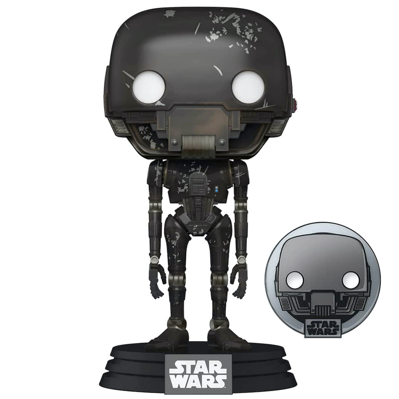 Funko POP! Star Wars: Across The Galaxy - K-2SO Vinyl Bobblehead and Enamel Pin