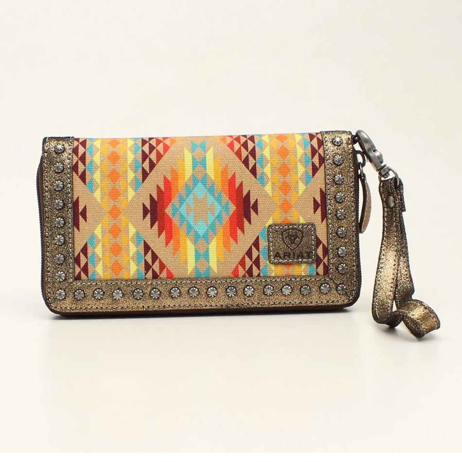 Ariat Southwestern Cruiser clutch, orange