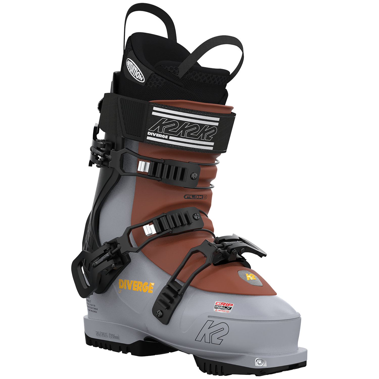 Ski boots K2 FL3X Diverge LT Alpine Touring 2023, gray