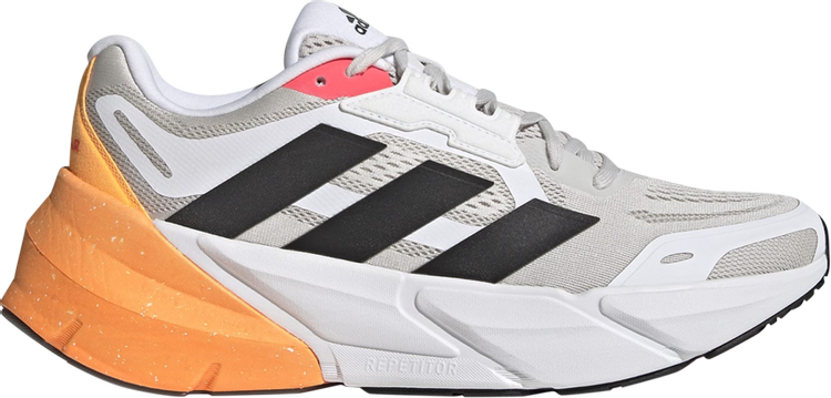 Adidas Adistar 'Grey Flash Orange' sneakers, gray