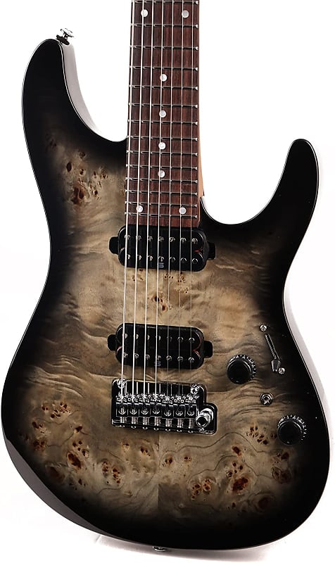 Ibanez Premium AZ427P1PB 7-String Electric Guitar - Charcoal Black Burst AZ427P1PBCKB