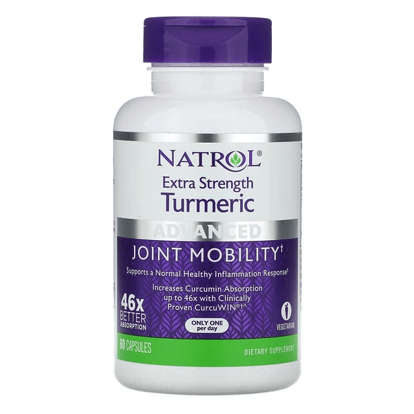 Extra Strength Turmeric, Enhanced, 60 Capsules, Natrol