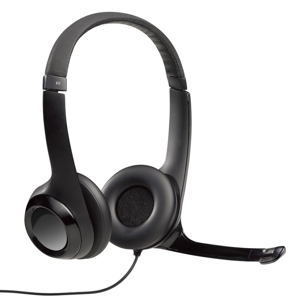 Logitech H390 stereo headset, black