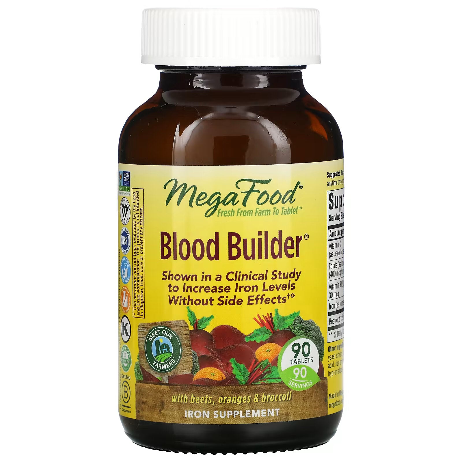 MegaFood, Blood Builder, 90 Tablets