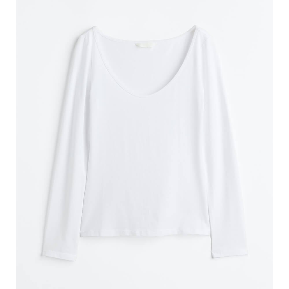 H&M Jersey top, white