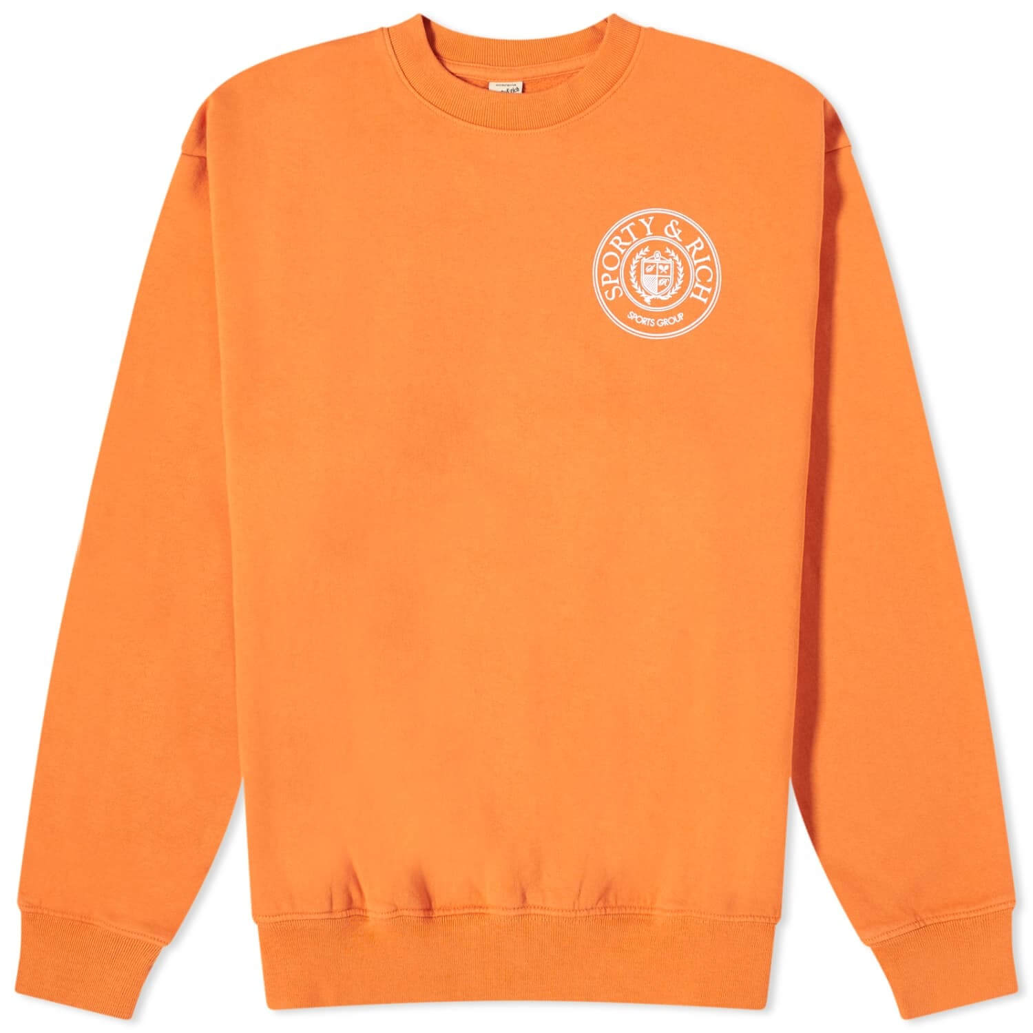 Sporty & Rich Conneticut Crest sweatshirt, orange