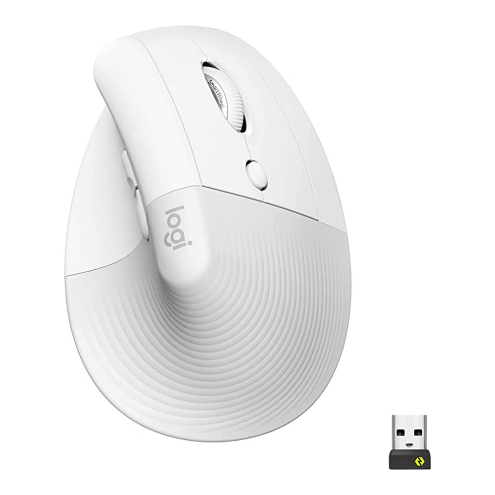 Logitech Lift Wireless Mouse, White