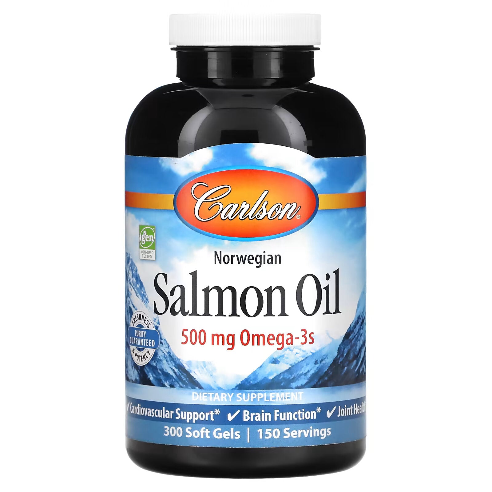 Carlson, Norwegian Salmon Oil, 250 mg, 300 Capsules