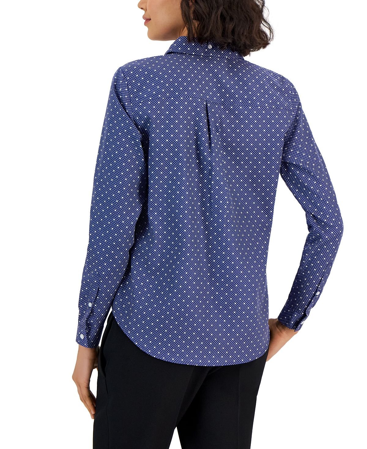 easy care Jones New York Long Sleeve Button Down Blouse