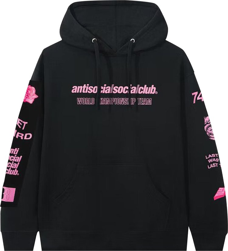 Anti Social Social Club Mantras Hooded Sweatshirt 'Black', black