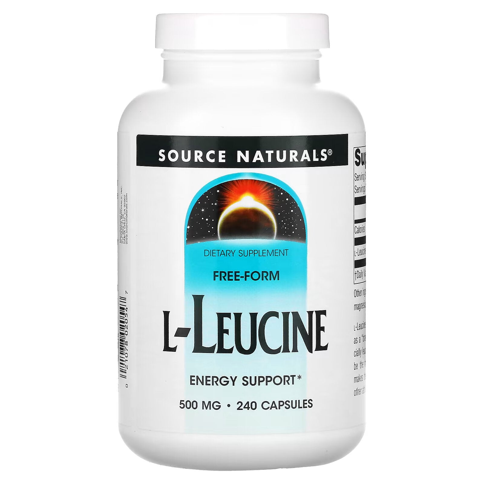 Source Naturals, L-Leucine، 500 مجم، 240 كبسولة