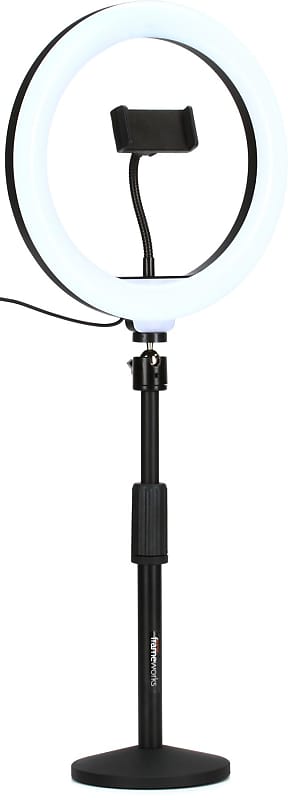 Gator Frameworks 10" LED Ring Light with Table Stand (2 Packs) . ) included GFW-RINGLIGHTDSKTP=2