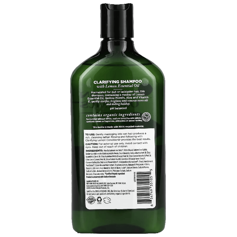 Avalon Organics Lemon Cleansing Shampoo, 325 ml