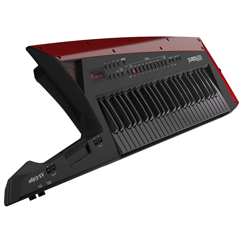 جهاز رولاند AX-EDGE-B Keytar أسود مزود بـ 49 مفتاحًا AXEDGEB