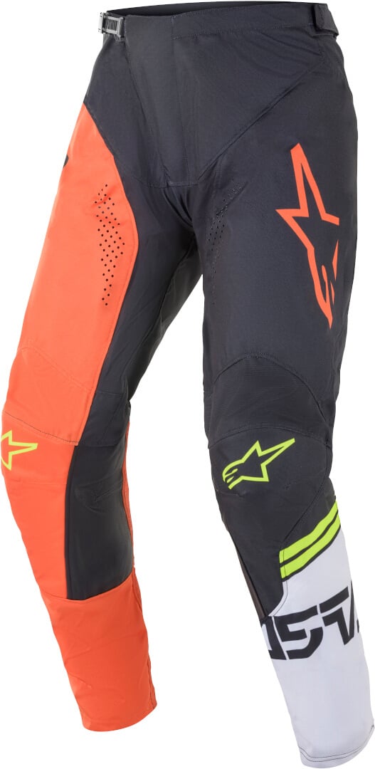 بنطال موتوكروس Alpinestars Racer Compass، أسود/برتقالي/أبيض