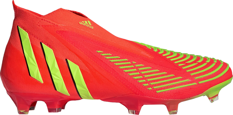 حذاء Adidas Predator Edge+ FG 'Game Data Pack' باللون الأحمر