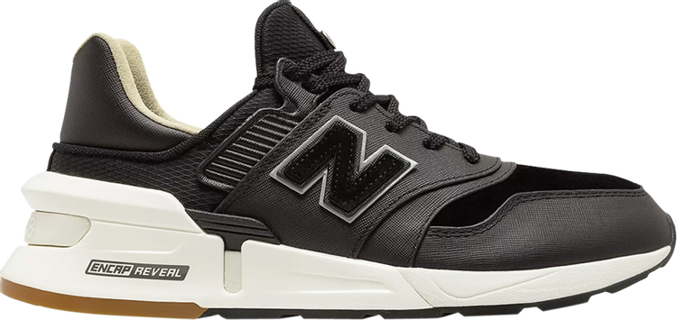 New Balance 997S 'Black Saffiano Leather' Sneakers, black