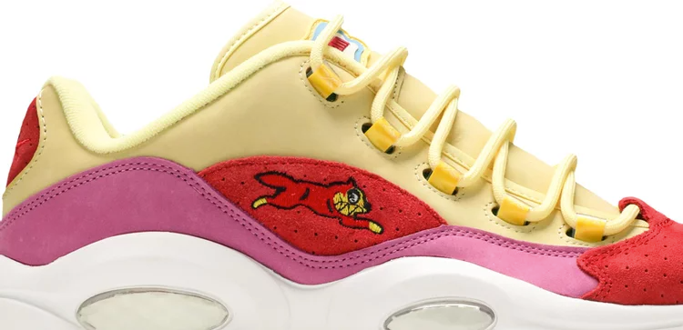 حذاء رياضي bbc ice cream x question low 'yellow red' Reebok، أحمر