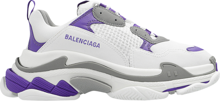 Balenciaga Wmns Triple S Sneaker White Purple, white