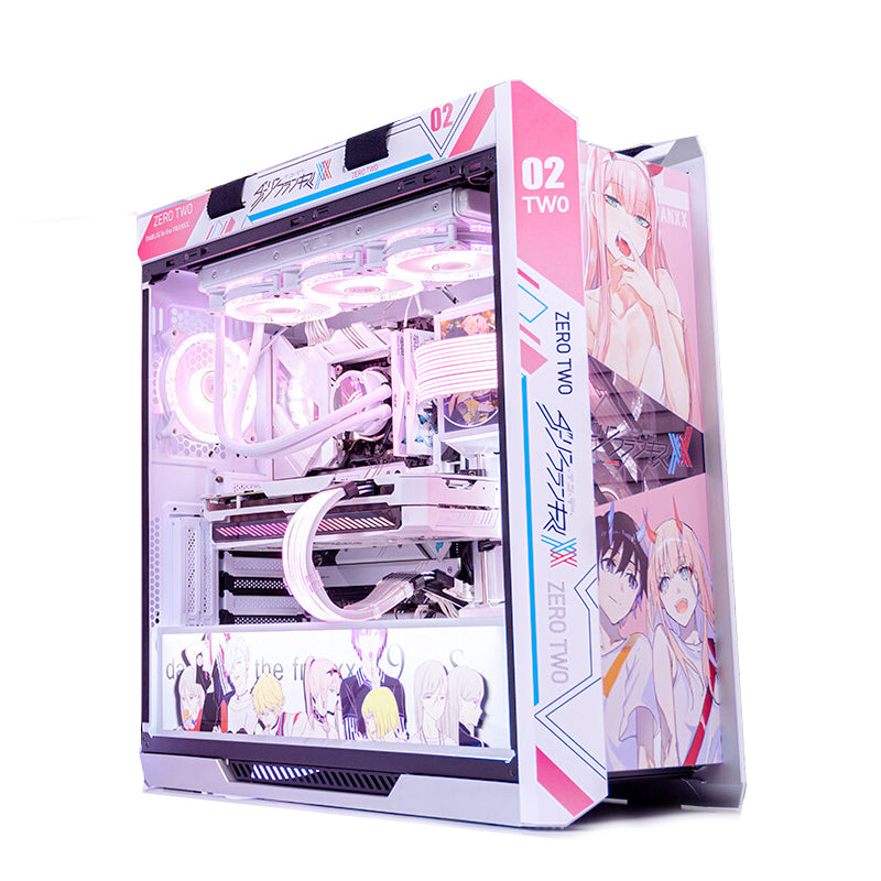 Case ASUS ROG Strix Helios GX601 Custom 02 Theme, Mid Tower, white/pink/pattern