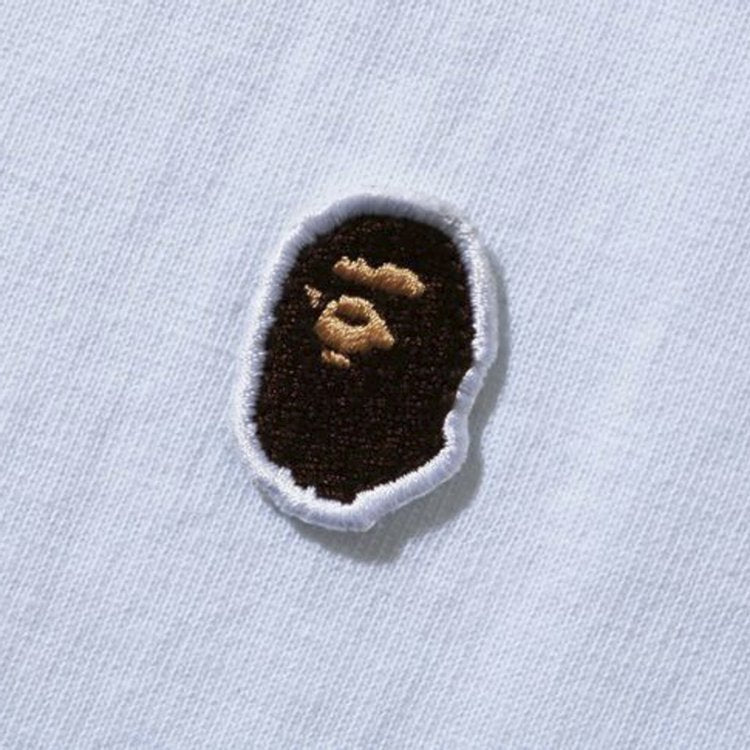 تي شيرت BAPE Ape Head One Point باللون الأبيض