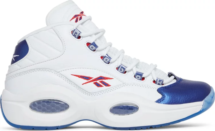 Question mid 'blue toe' sneakers 2022 Reebok, white