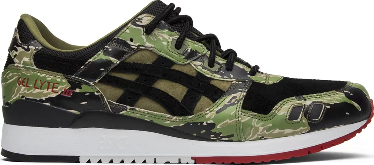 Atmos x gel lyte 3 'green tiger camo' Asics sneakers, green