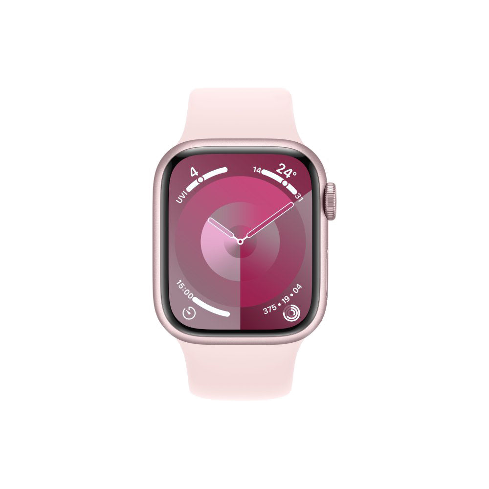 Smartwatch Apple Watch Series 9 (GPS+Cellular), 41mm, Pink Aluminum Case/Pink Sport Band - M/L