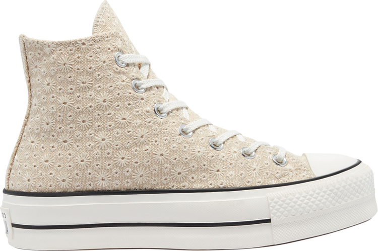 Sneakers Converse Wmns Chuck Taylor All Star Platform High Broderie, cream