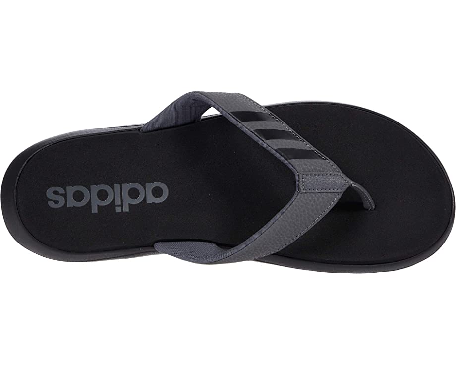 Adidas Men's Comfort Flip-Flop Sandals, Black/Grey