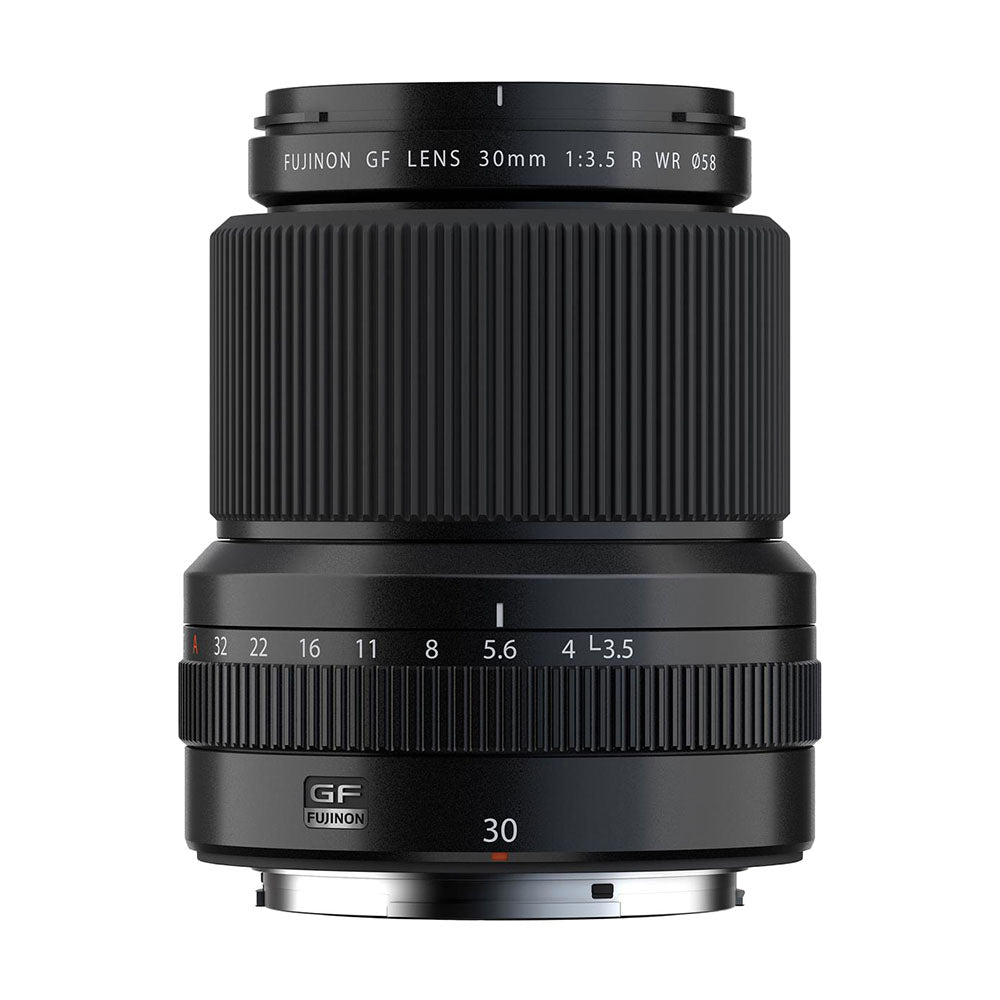 عدسة فوجي فيلم فوجينون GF 30mm f/3.5 R WR، باللون الأسود