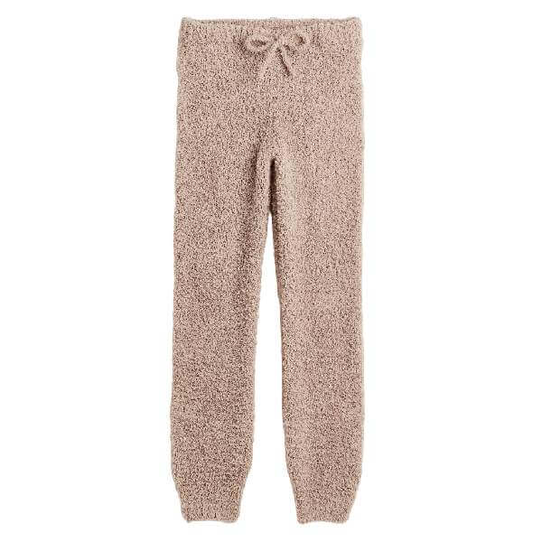 بنطلون رياضي من H&amp;M Fluffy Joggers باللون البيج