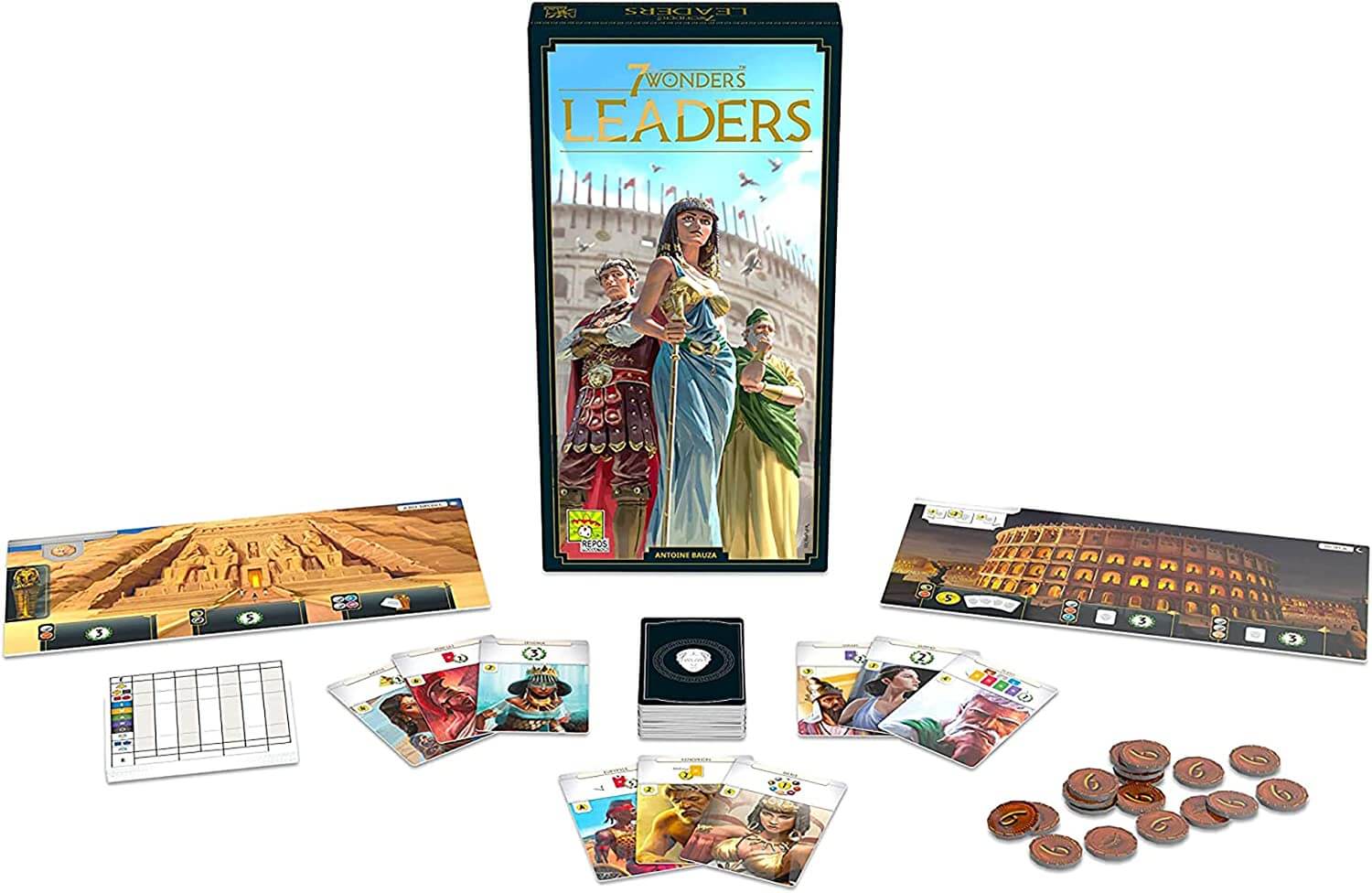 مجموعة بطاقات إضافية من إنتاج Repos Production 7 Wonders Leaders