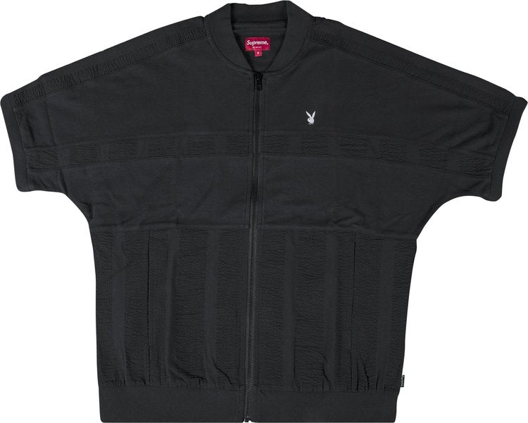 Supreme x Playboy Leisure Zip Up Top 'Black'