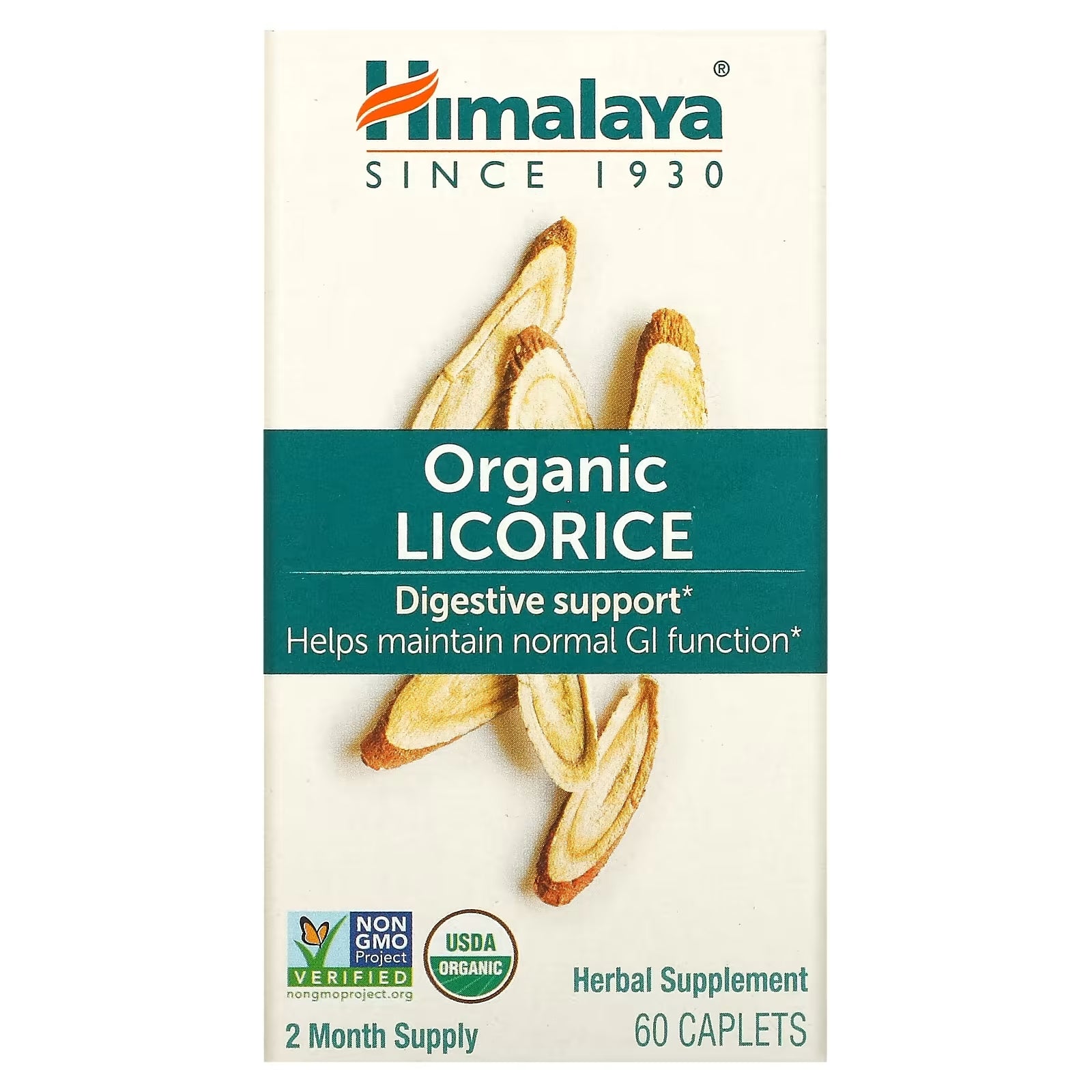 Organic Digestive Support Himalaya Licorice, 60 Capsules