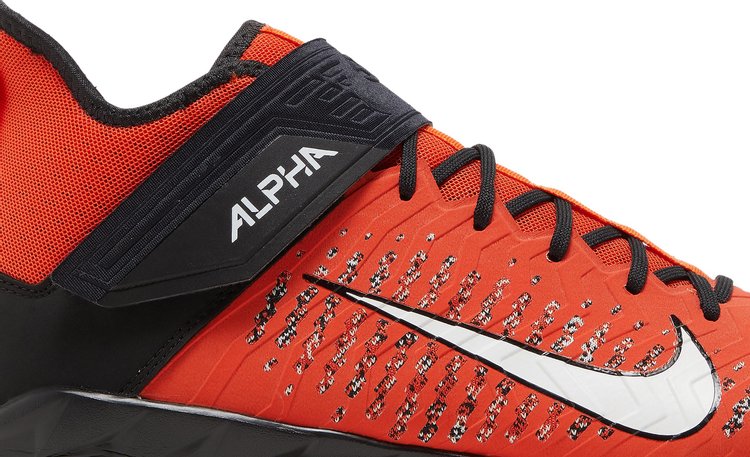 Nike Alpha Menace Pro 2 Mid 'Team Orange' Cleats, Orange