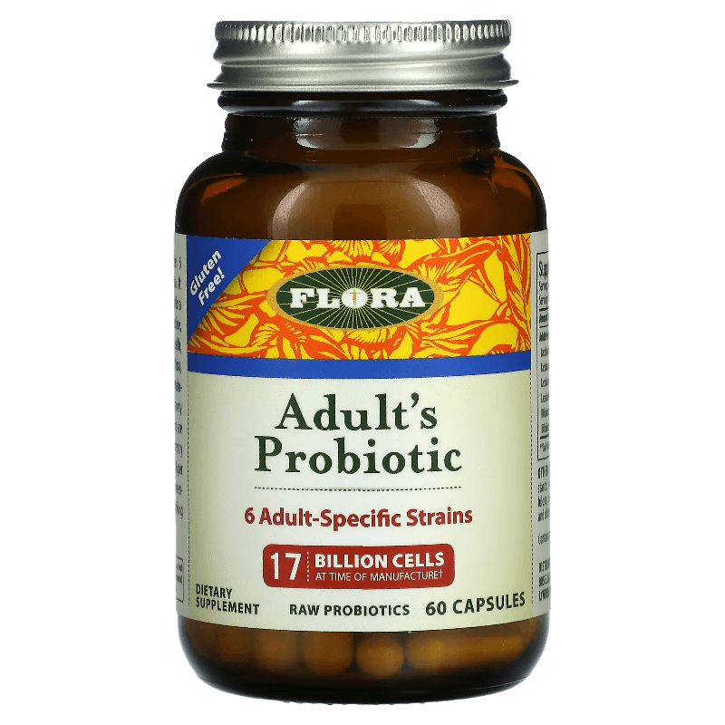 Flora Adult Probiotic 17 Billion Bacteria, 60 Capsules