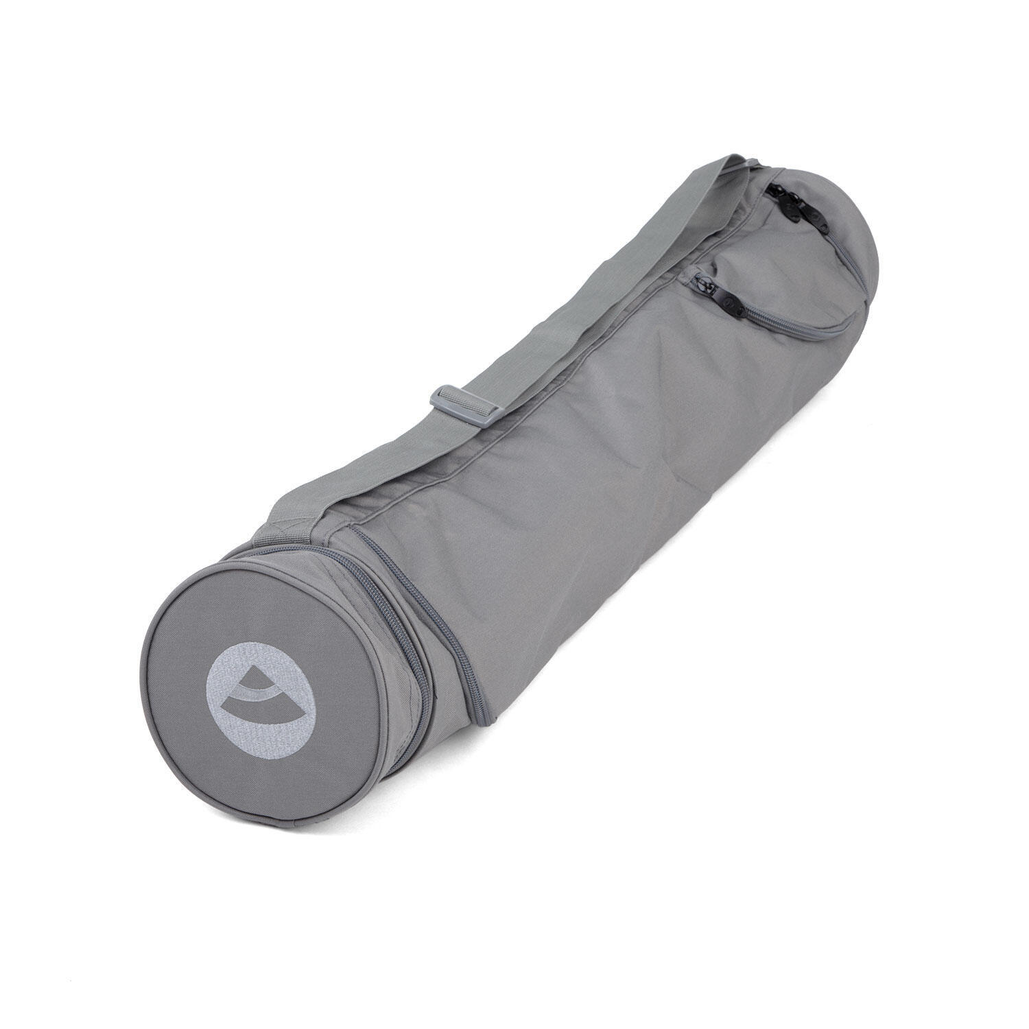 Yoga mat bag Asana Bag XXL 80 slate gray with embroidery made of polyester/polyamide BODHI, pebble gray