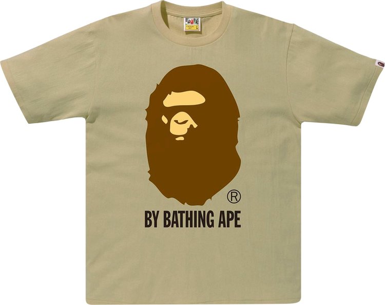 تي شيرت BAPE By Bathing Ape باللون البيج والبني